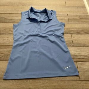 Nike golf polo tank light blue S